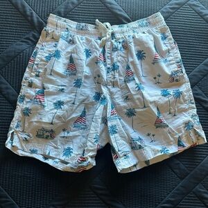 White American Flag Shorts